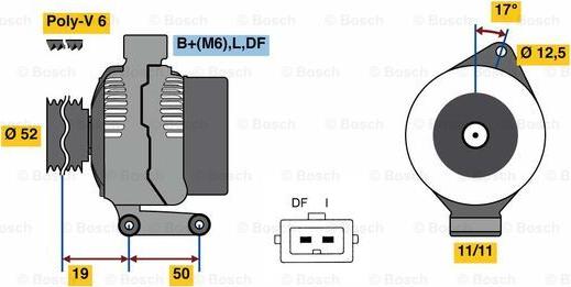 BOSCH 0 986 080 230 - Alternator autospares.lv