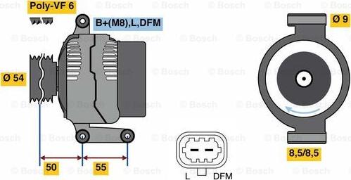 BOSCH 0 986 081 120 - Alternator autospares.lv