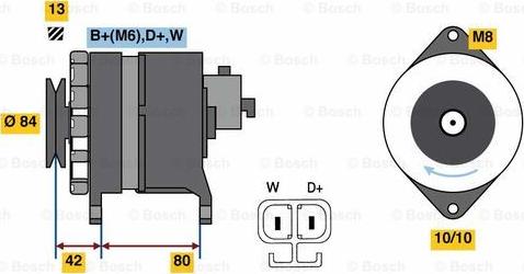 BOSCH 0 986 081 240 - Alternator autospares.lv