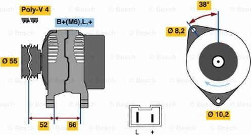 BOSCH 0 986 039 991 - Alternator autospares.lv