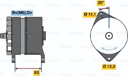 BOSCH 0 986 034 420 - Alternator autospares.lv