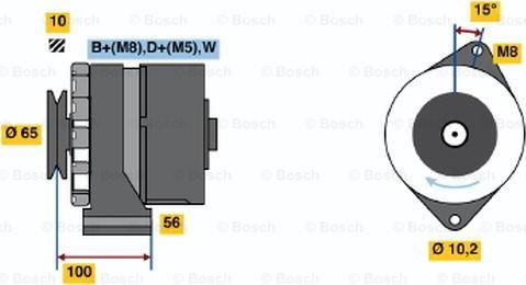 BOSCH 0 986 034 530 - Alternator autospares.lv