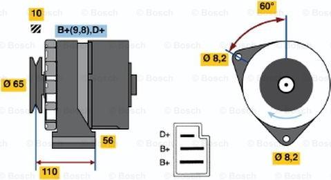 BOSCH 0 986 034 040 - Alternator autospares.lv