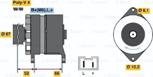 BOSCH 0 986 034 000 - Alternator autospares.lv