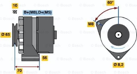 BOSCH 0 986 034 130 - Alternator autospares.lv