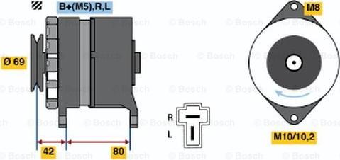 BOSCH 0 986 034 281 - Alternator autospares.lv