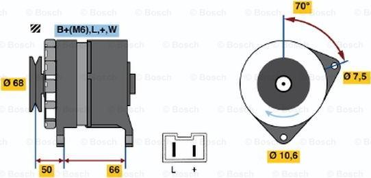 BOSCH 0 986 036 901 - Alternator autospares.lv