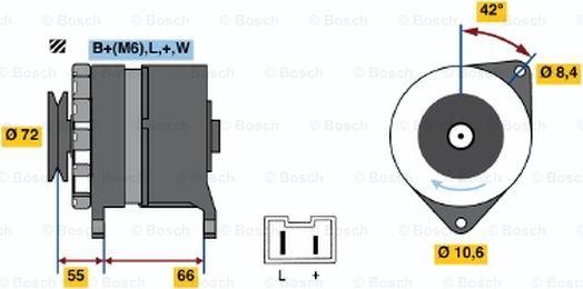 BOSCH 0 986 036 711 - Alternator autospares.lv