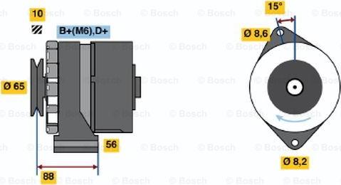 BOSCH 0 986 030 900 - Alternator autospares.lv