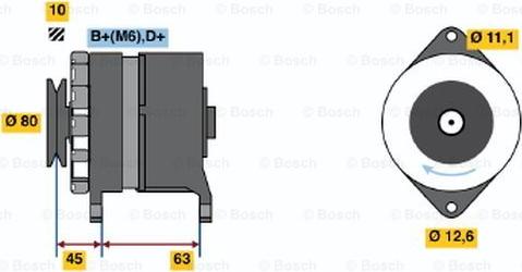 BOSCH 0 986 030 980 - Alternator autospares.lv