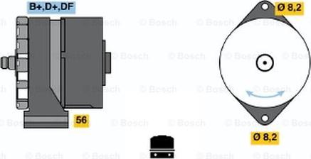 BOSCH 0 986 030 450 - Alternator autospares.lv