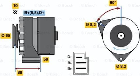 BOSCH 0 986 030 580 - Alternator autospares.lv