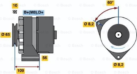 BOSCH 0 986 030 530 - Alternator autospares.lv