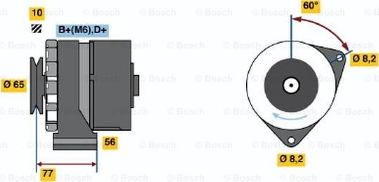 BOSCH 0 986 030 850 - Alternator autospares.lv