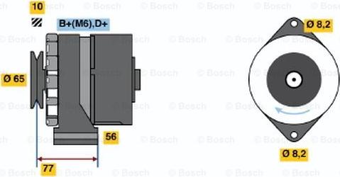 BOSCH 0 986 030 870 - Alternator autospares.lv