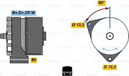 BOSCH 0 986 030 320 - Alternator autospares.lv