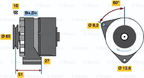 BOSCH 0 986 031 090 - Alternator autospares.lv