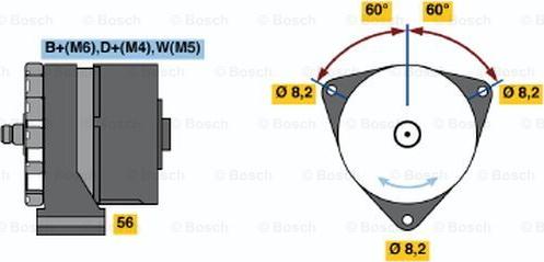 BOSCH 0 986 031 260 - Alternator autospares.lv