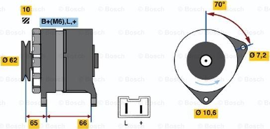 BOSCH 0 986 031 711 - Alternator autospares.lv