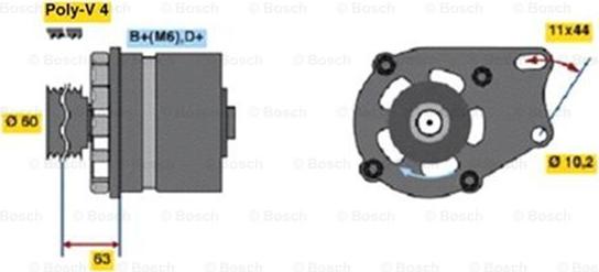 BOSCH 0 986 038 621 - Alternator autospares.lv