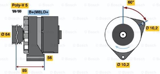 BOSCH 0 986 033 900 - Alternator autospares.lv