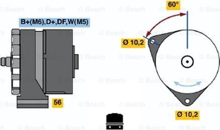 BOSCH 0 986 033 620 - Alternator autospares.lv