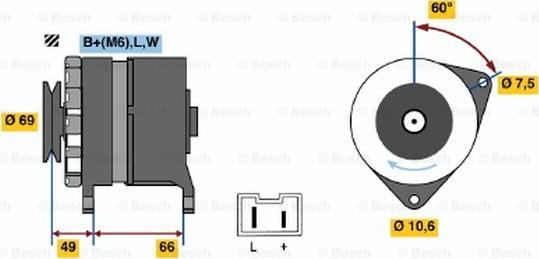 BOSCH 0 986 032 320 - Alternator autospares.lv