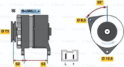 BOSCH 0 986 032 241 - Alternator autospares.lv