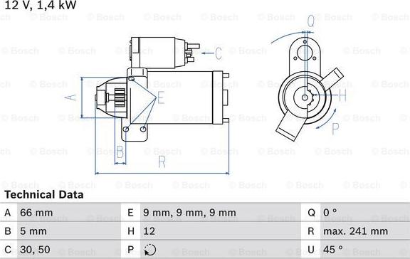 BOSCH 0 986 024 980 - Starter autospares.lv