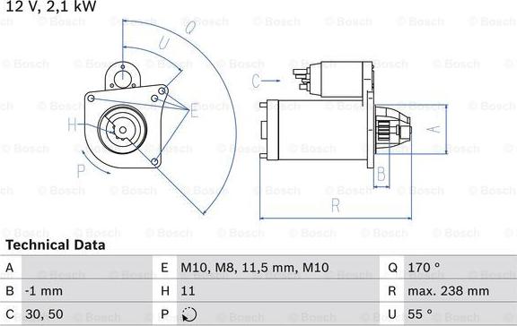 BOSCH 0 986 024 350 - Starter autospares.lv