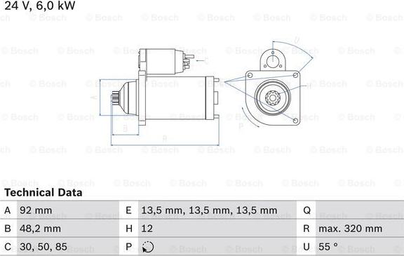 BOSCH 0 986 025 900 - Starter autospares.lv