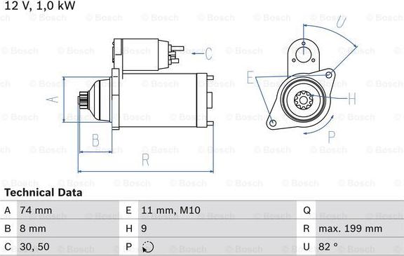 BOSCH 0 986 025 490 - Starter autospares.lv