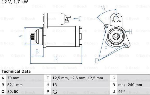 BOSCH 0 986 025 220 - Starter autospares.lv