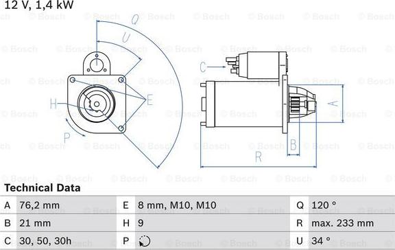 BOSCH 0 986 026 220 - Starter autospares.lv