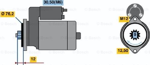 BOSCH 0 986 021 910 - Starter autospares.lv