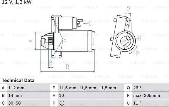 BOSCH 0 986 023 480 - Starter autospares.lv