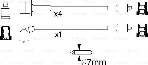 BOSCH 0 986 356 944 - Ignition Cable Kit autospares.lv