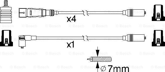 BOSCH 059998031 - Ignition Cable Kit autospares.lv