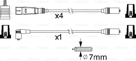 BOSCH 0 986 356 320 - Ignition Cable Kit autospares.lv