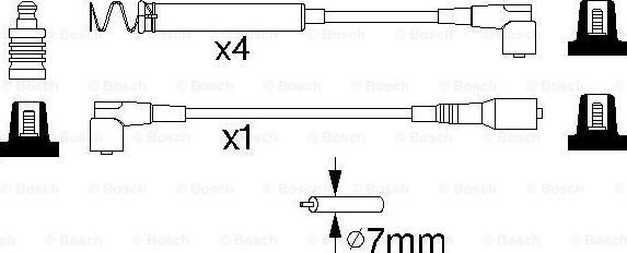 BOSCH 0 986 356 746 - Ignition Cable Kit autospares.lv