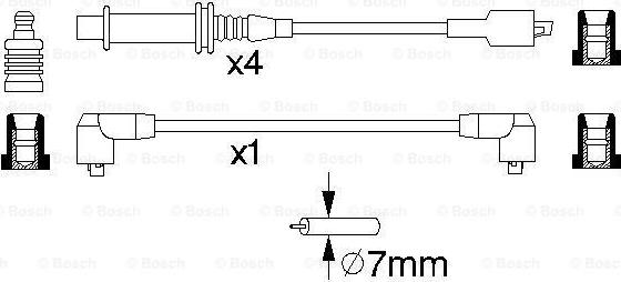 BOSCH 0 986 357 121 - Ignition Cable Kit autospares.lv