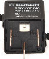 BOSCH 0 986 332 040 - Relay, main current autospares.lv