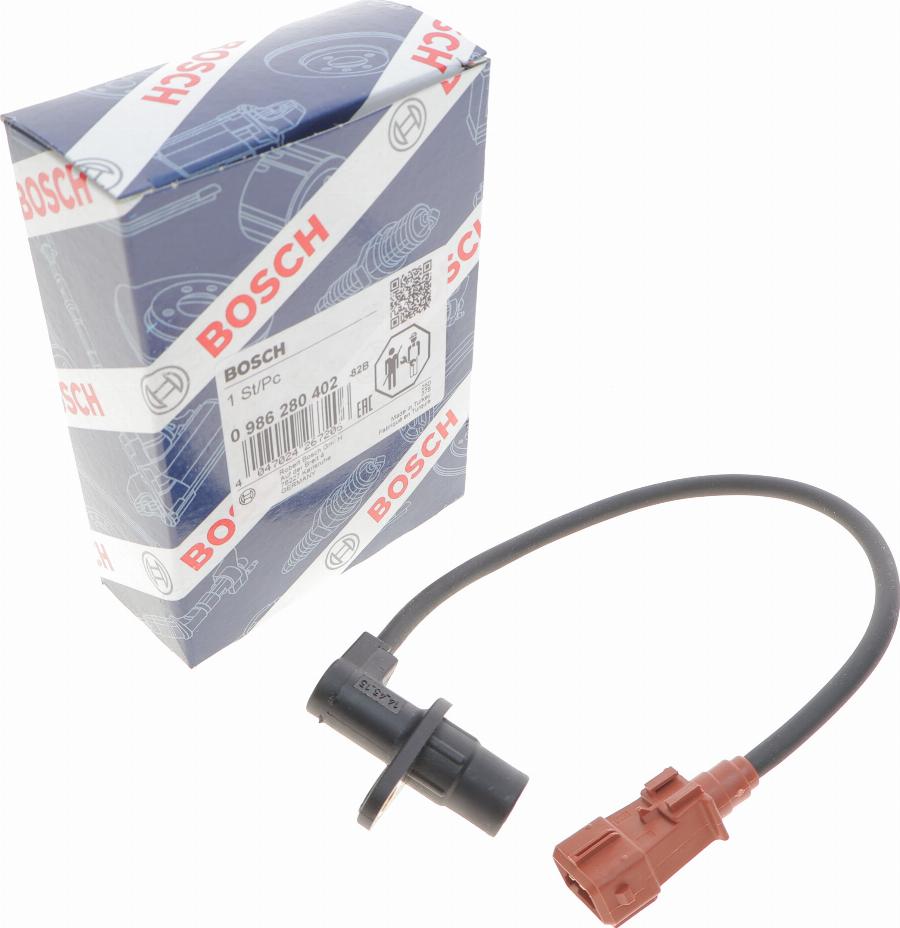 BOSCH 0 986 280 402 - Sensor, crankshaft pulse autospares.lv