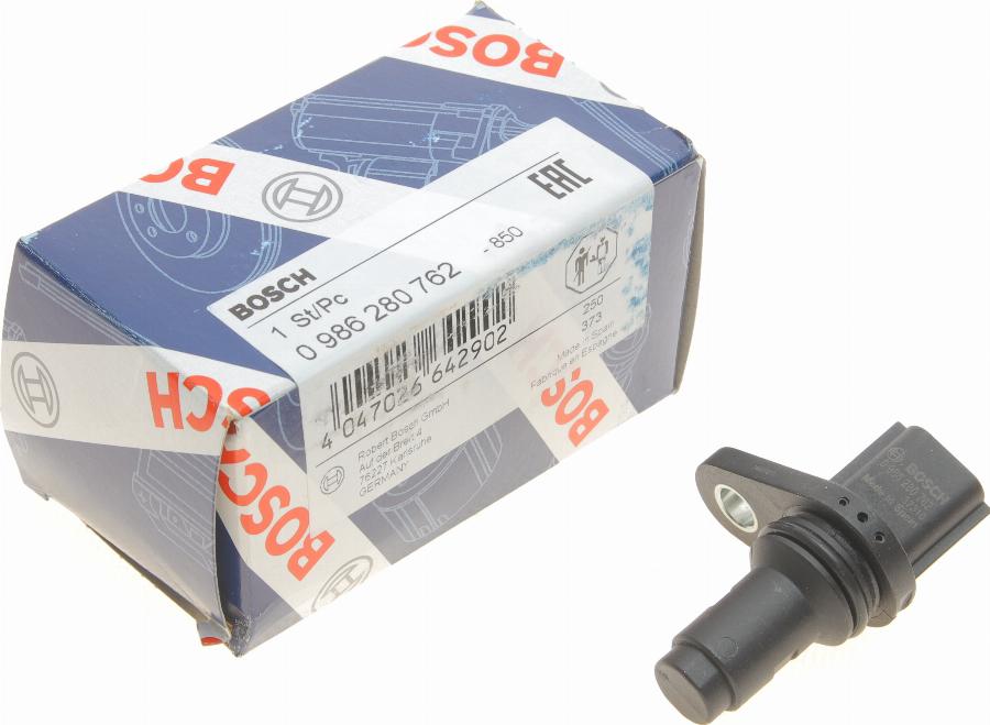 BOSCH 0 986 280 762 - Sensor, crankshaft pulse autospares.lv