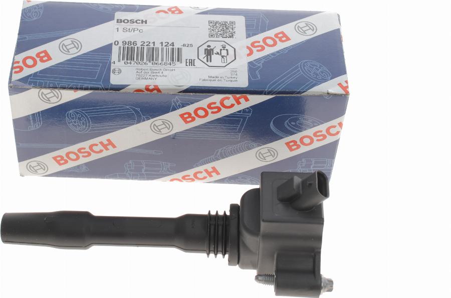 BOSCH 0 986 221 124 - Ignition Coil autospares.lv