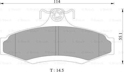 BOSCH 0 986 AB9 047 - Brake Pad Set, disc brake autospares.lv