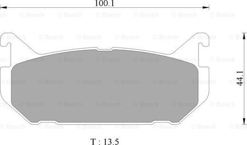 BOSCH 0 986 AB9 060 - Brake Pad Set, disc brake autospares.lv