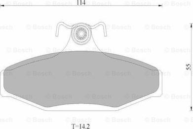 BOSCH 0 986 AB9 016 - Brake Pad Set, disc brake autospares.lv