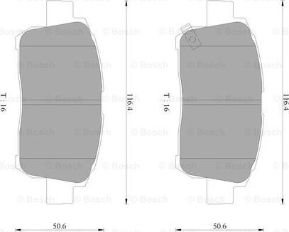 BOSCH 0 986 AB9 086 - Brake Pad Set, disc brake autospares.lv