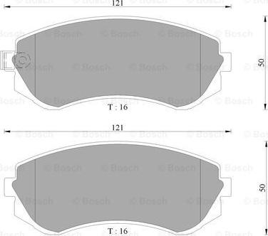 BOSCH 0 986 AB9 031 - Brake Pad Set, disc brake autospares.lv